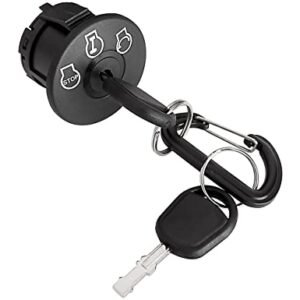 Ignition Switch 925-04228 Fit for Cub Cad et Mower – 3 Position Key Switch Compatible with Cad RZT-42 RZT-50 RZT-54 Riding Mower, Troy-Bilt Mustang XP 42 50 54 Zero Turn Mower, Replace 725-04228